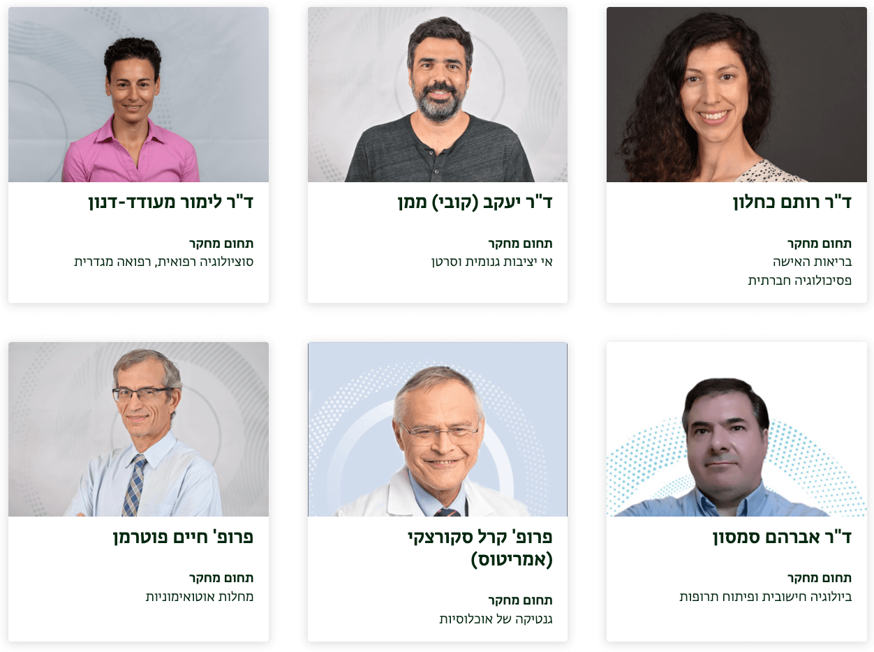 סגל ומרצים לימודי רפואה