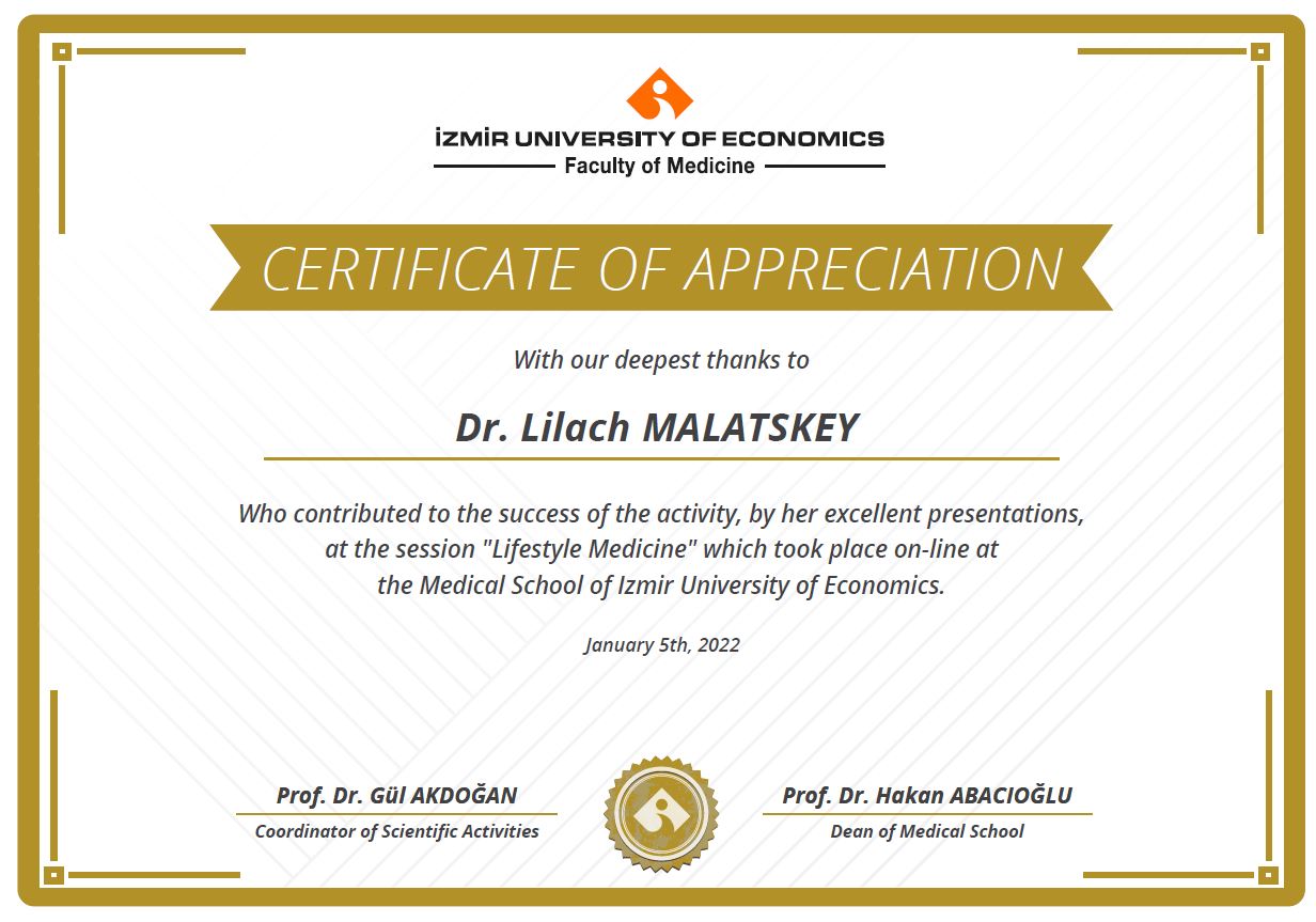 Lilach certificate