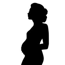 pregnant woman public domain