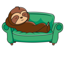 sleeping sloth